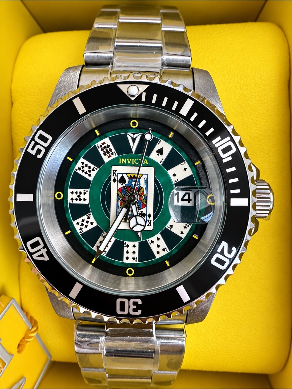 Invicta ProDiver House of Cards in Silver